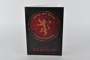 Happy Nameday Card! House Lannister,Game of Thrones, George R. R. Martin, Tyrion - Picture 1 of 2