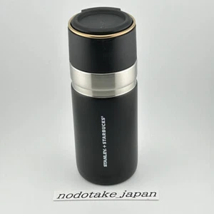 Starbucks Black & Gold Stanley Thermos Stainless Steel Tumbler 16.9 fl -KS - Picture 1 of 10