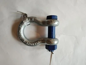 Peerless 1" Peer-Lift Bolt, Nut & Cotter Anchor Shackle, WLL 8-1/2 Ton (8063905) - Picture 1 of 24