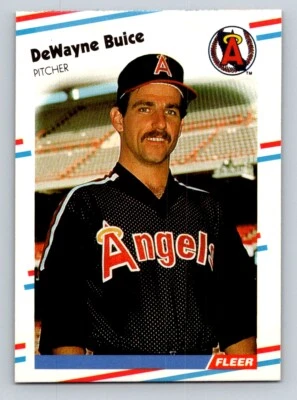 DeWayne Buice 1988 Fleer #487 California Angels RC - Image 1 of 2