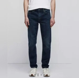 Rag & Bone Men's Denim Jeans FIT 2 SLIM Dark Wash Size 32x33 Button Fly - Picture 1 of 9