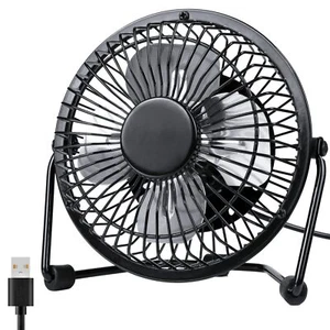 Desk Fan Quiet Small Usb Fan 360 Rotation Portable Table Fan 2 Speed Mini Person - Picture 1 of 7