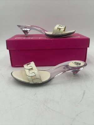 Sandalia transparente para mujer Fornarina charol blanco vidrio 5,5 EE. UU./36 euros Foto 1 de 4