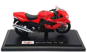 Maisto Scala 1:18 Kawasaki Ninja ZX-14R Modello pressofuso Nuovo In Scatola UK M39300-06187 - Foto 1 di 3