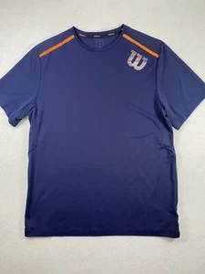 Wilson Men's Crew Neck Activewear T-Shirt Short Sleeve Blue Size XL - Picture 1 of 9