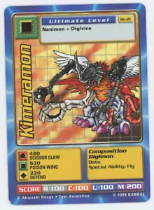 Kimeramon ST-21 Ultimate Level Digimon Digi Battle Starter 1 tarjeta 1999 Bandai - Imagen 1 de 7
