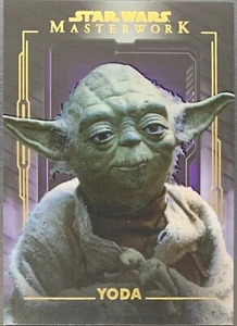 2020 Star Wars Masterwork Yoda Purple Parallel #30/50 - Picture 1 of 2