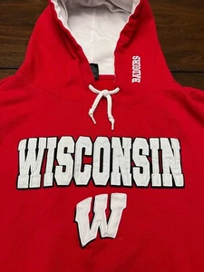 Colosseum University of Wisconsin - Madison Badgers Red Hoodie Herren Gr. XXL - Bild 1 von 5