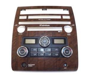 2009-2012 Nissan Titan dual zone digital climate control w wood trim bezel OEM - Picture 1 of 11