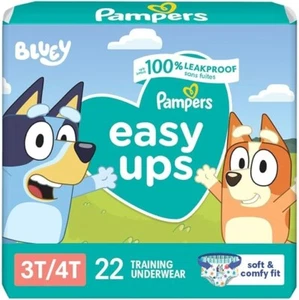 Pampers Easy Ups Boys & Girls Bluey Potty Training Pants Training Underwear All - Picture 1 of 9