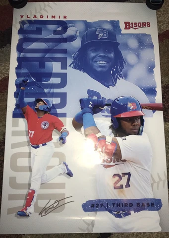Vladimir Guerrero jr RARE Buffalo Bisons Poster 24x36 Toronto Blue Jays-Vlad Cover