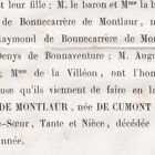 Céline De Cumont Jules De Bonnecarrere De Montlaur 1858