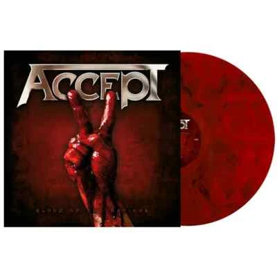 LP ACCEPT " BLOOD OF THE NATIONS "NEUF SCELLE  2 LP RED/BLACK MARBLED VINYL 2021 - Photo 1/4