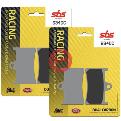 KIT 4 PASTIGLIE FRENO ANTERIORE SBS 634DC SINTER YAMAHA YZF R1 1000 2000-2001 - Imagem 1 de 4