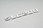 Silver Chrome SLC200 Car Letter Number Rear Boot Badge Emblem For Mercedes Benz