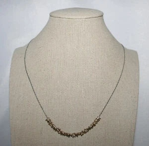 Silpada Sterling Silver & Brass "Precious Pebbles" Necklace N3234 - Picture 1 of 5