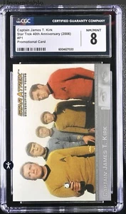 2006 Star Trek Celebrating 40 Years Promo Card P1 Captain James T Kirk Graded - Picture 1 of 2