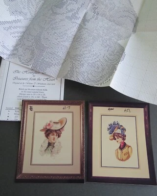 2 Treasures From the Heart Hourglass CORINNE & EMMA Cross Stitch Charts UNUSED - Image 1 of 4