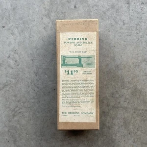 Vintage Redding Powder and Bullet Scale Original Empty Box Only No Scale - Picture 1 of 12