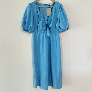 Piper Women’s Maxi Dress Front Wrap Floral Vine Blue BNWT Size 12 - Bild 1 von 16