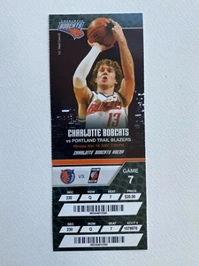 Boleto completo sin usar Portland Trail Blazers at Charlotte Bobcats 2007 19/11/07 - Imagen 1 de 1