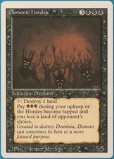 Demonic Hordes Revised NM Black Rare MAGIC GATHERING CARD (ID# 244291) ABUGames