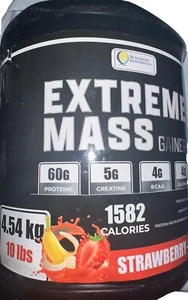 Extreme Mass Gain Whey Protein Powder Sunshine  Pharma 10 LB Strawberry Banana - Picture 1 of 5