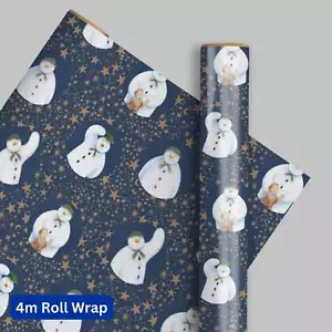 Geschenkpapier Der Schneemann Weihnachten 4m Rolle - Bild 1 von 4