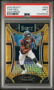 2023 Select Gold Prizm 10/10 #439 Tank Dell PSA 9 Mint RC ROOKIE - Picture 1 of 1