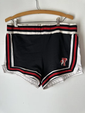 Vintage Champion Made in USA Texas Tech Basketball Shorts Size XL Red Raiders Cover