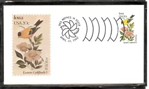 US SC # 1967 State Birds And Flowers ( Iowa ) FDC. Andrews Cachet . - Picture 1 of 1
