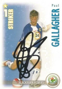 PAUL GALLAGHER SIGNED BLACKBURN 2006/2007 SHOOT OUT TRADING CARD+COA - Picture 1 of 1