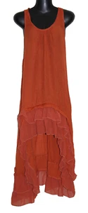 Womens size 8 long dress with short front made by FILO - Picture 1 of 5