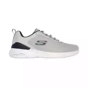Skechers Shoes Taupe Men's Wide Running Comfort Lace Memory Foam Cushion 232971 - Picture 1 of 5