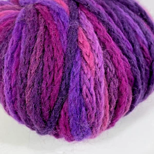 Lana Grossa RAGAZZA EVERYBODY Yarn Purple Pink Super Bulky Wool Polyamide - Picture 1 of 6