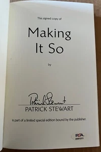 Patrick Stewart Signed Book PSA/DNA COA - Picture 1 of 4