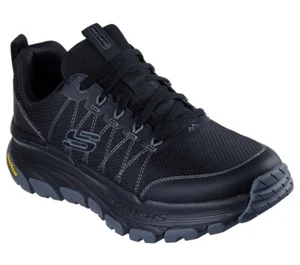 Hombre Skechers Calce Relajado D'Lux Trekker Toughtwill 237641 Negro/Carbón Nuevo - Imagen 1 de 6