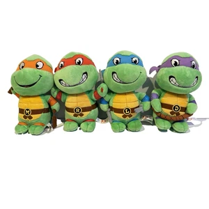 Teenage Mutant Ninja Turtles Ty Beanie Babies 6” Plush Doll Complete Set 4 TMNT - Picture 1 of 4