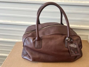 High End Brown Leather Polo Ralph Lauren Duffle Bag - Picture 1 of 24