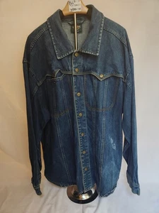 Vintage McGregor Denim Jacket Blue Western Mens Large - Heavy - See Description - Picture 1 of 12