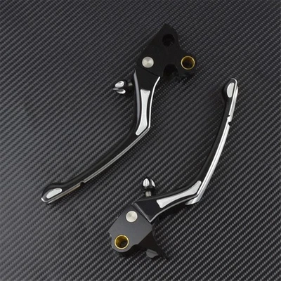 CNC Black Brake Clutch Lever Fit For Harley Sportster 883 1200 XL XR 2014-2021 - Image 1 of 2
