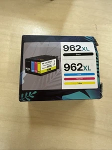 4Pk 962XL Ink Cartridges for HP 962 OfficeJet 9010 9015 9016 9018 9020 9025 9028 - Picture 1 of 2