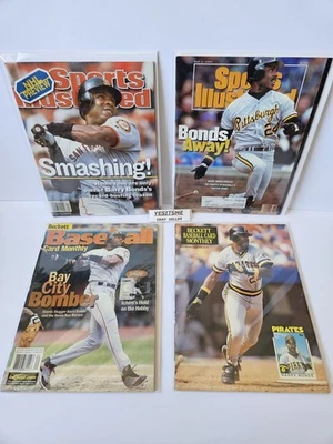Barry Bonds Magazine lot of 4: Sports Illustrated and Beckett, Giants/Pirates - Image 1 of 4