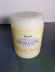 Candela aromatica Renuzit 1998 long last aromasense " gelsomino romantico" 65 ore NOS - Foto 1 di 5