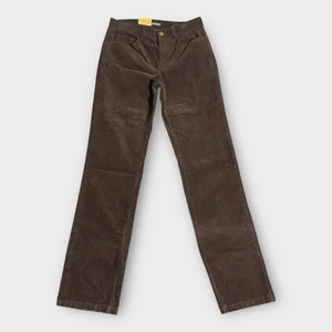 Ralph Lauren Corduroy Pants Size 2 Brown Classic Straight Leg Stretch 29x31 LRL - Picture 1 of 17