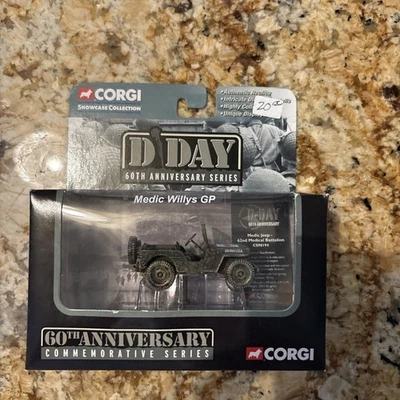 New Corgi D Day 60th Anniversary Series Medic Willys GP Jeep Diecast - Image 1 of 3