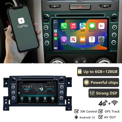 Apple Carplay For Suzuki Grand Vitara 2005-2015 Navi Android Auto Headunit GPS - Image 1 of 4