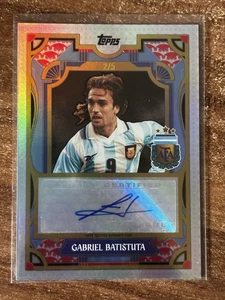Topps Argentina Team Set 2024/25 Gabriel Batistuta Auto 2/5 - Bild 1 von 2