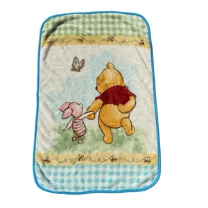 Disney 90s Winnie The Pooh & Piglet Peluche Suave Bebé Manta Guinga Lovey 44x29” - Imagen 1 de 11