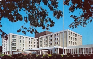 #K1622 ASHVILLE, N.C. POSTKARTE, V.A.   KRANKENHAUS - Bild 1 von 2